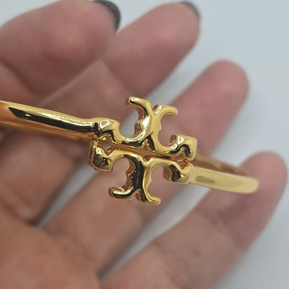 Tory Burch Logo Bangle Bracelet (Clearance) - Picture 3 of 11